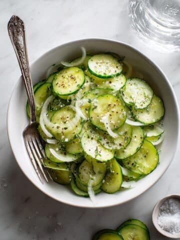5-Minute Cucumber Vinegar Salad Recipe