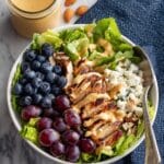 Rainbow Chicken Salad with Almond Honey Mustard Dressing Recipe