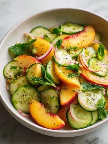 Gorgeous Peach Salad Recipe