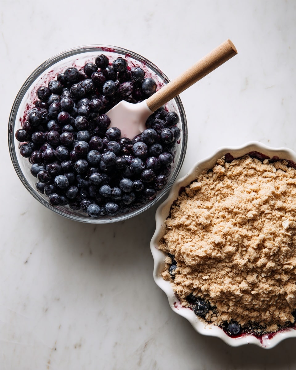 Healthy Gluten Free Blueberry Crisp Recipe - Recipe Image