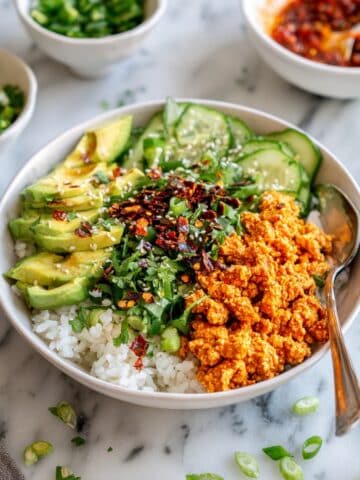Asian Tofu Crumble Bowls Recipe