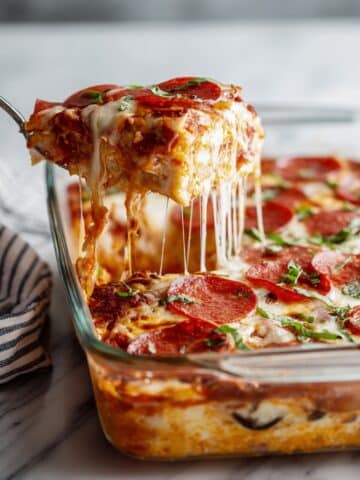 High Protein Cottage Cheese Pizza Bowl Recipe
