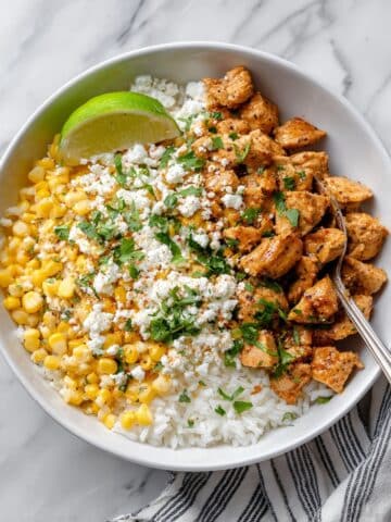 Chicken Corn Rice Bowls Recipe