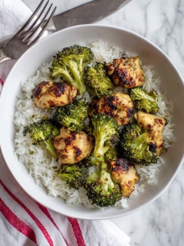 Air Fryer Chicken Bites and Broccoli Recipe