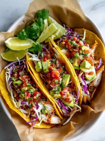 Chicken Tacos with Avocado Salsa Recipe