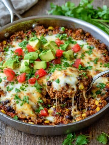 Mexican Beef and Rice Skillet Recipe