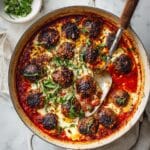 Chicken Parmesan Meatballs with Crispy Panko Nut Topping Recipe