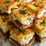 Roast Beef Sliders with Caramelized Onions and Maple-Worcestershire Glaze Recipe