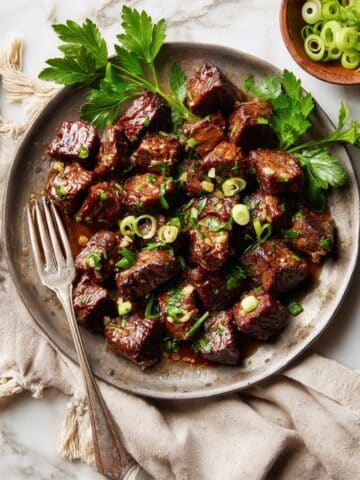 Garlic Steak Bites Recipe