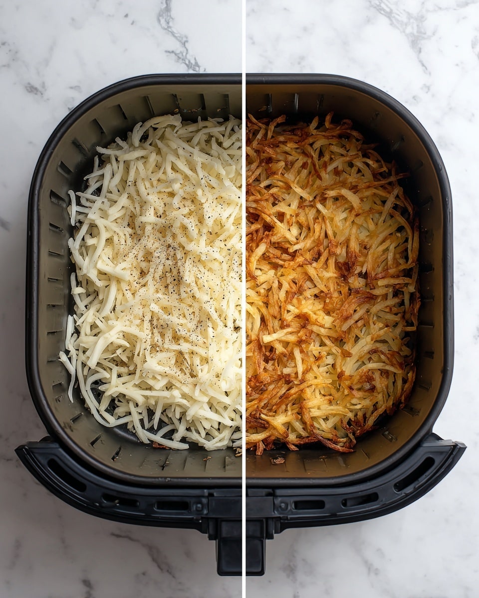 Easy Air Fryer Frozen Hash Browns Recipe - Recipe Image
