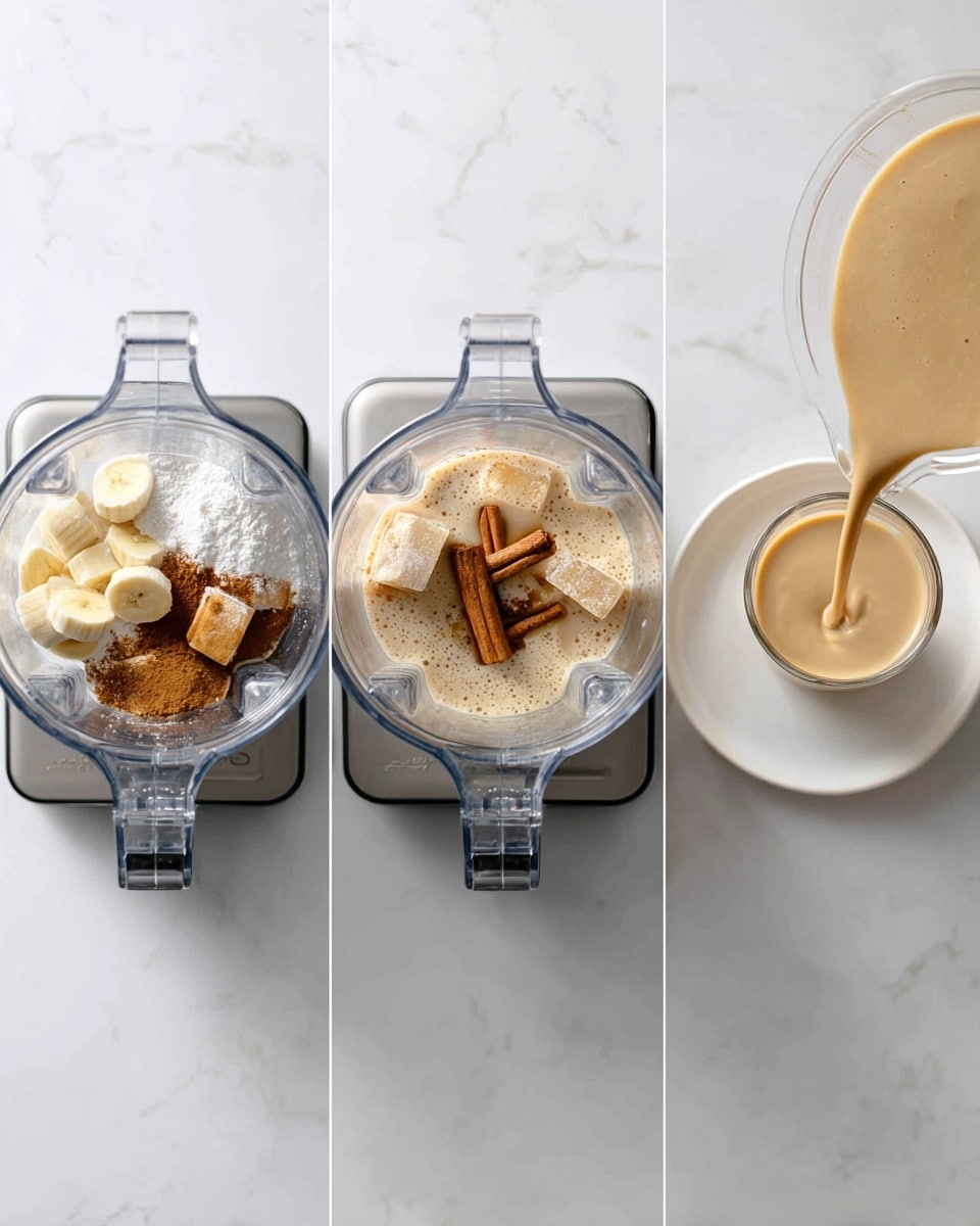 Creamy Banana Protein Shake with Cocoa Nibs Recipe - Recipe Image