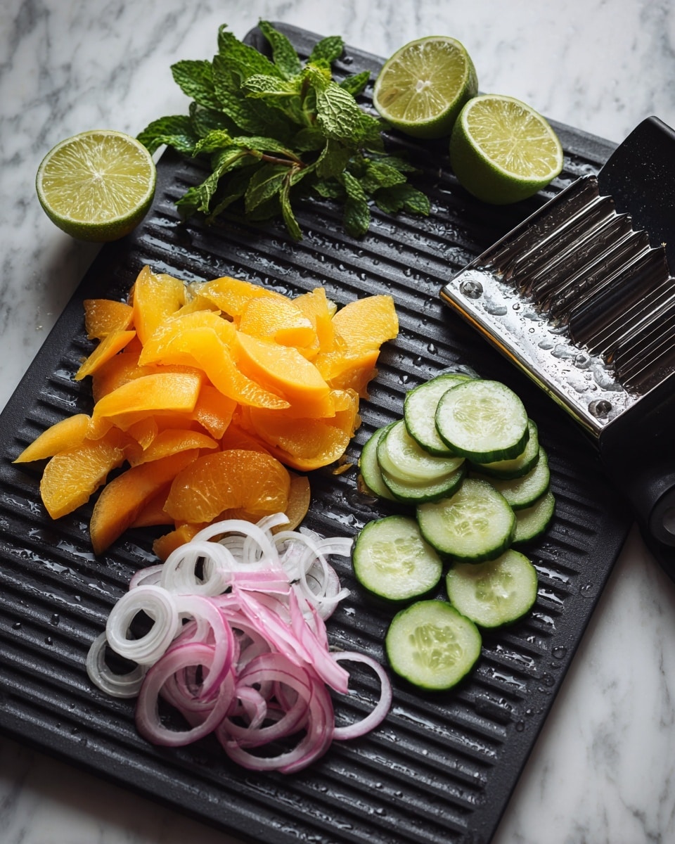 Gorgeous Peach Salad Recipe - Recipe Image