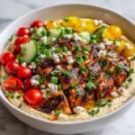 Grilled Chicken with Pepperoncini Garlic Butter and Fresh Cucumber Salad Recipe