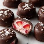 Chocolate Strawberry Frozen Yogurt Bites Recipe