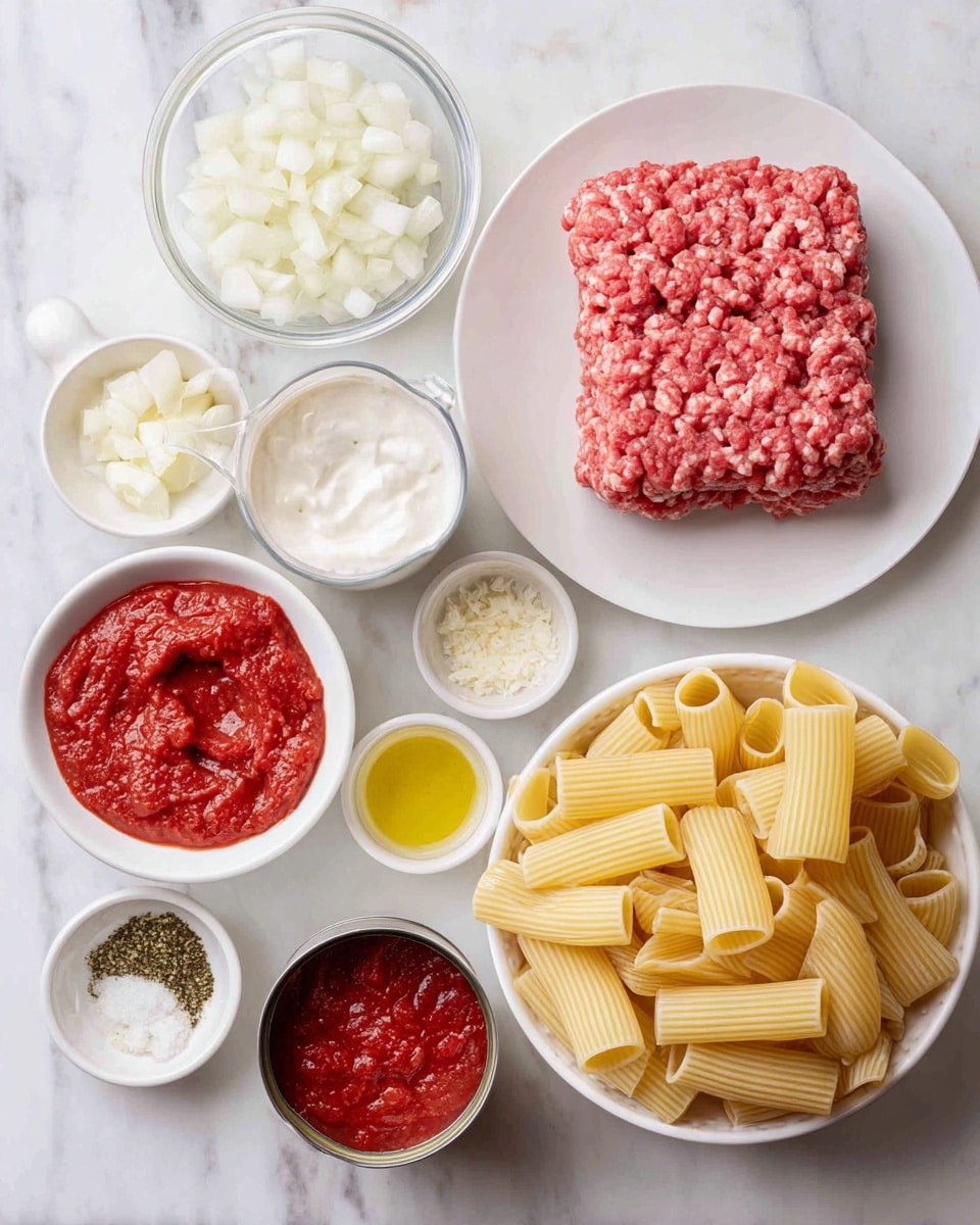 Weeknight Creamy Ground Beef Pasta Recipe - Recipe Image