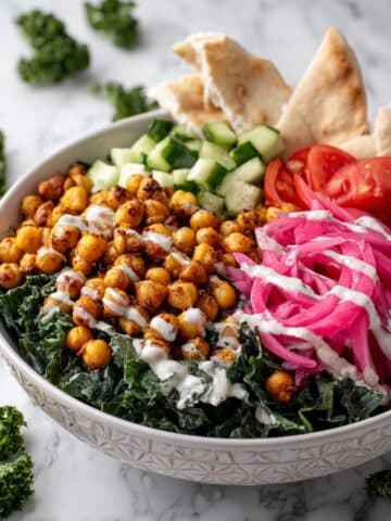 Chickpea Shawarma Salad with Tahini Dressing Recipe