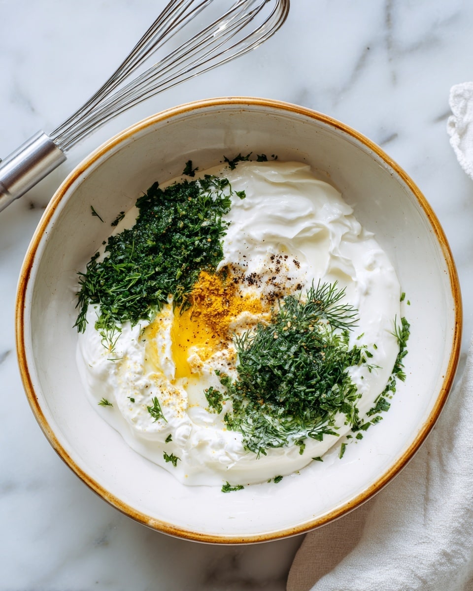 Greek Yogurt Dill Sauce (2 Minutes!) Recipe - Recipe Image