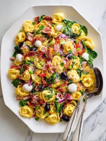 Tortellini Pasta Salad with Sun-Dried Tomatoes, Mozzarella, and Balsamic Honey Dressing Recipe
