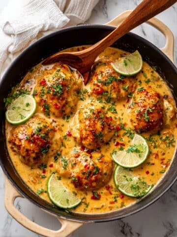 Cajun Chicken with Tomato Cream Sauce and Lime Recipe