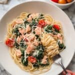 Creamy Tomato Salmon Pasta Recipe