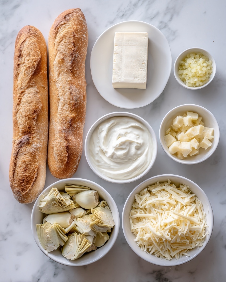 Creamy Baked Feta and Artichoke Dip Recipe - Recipe Image