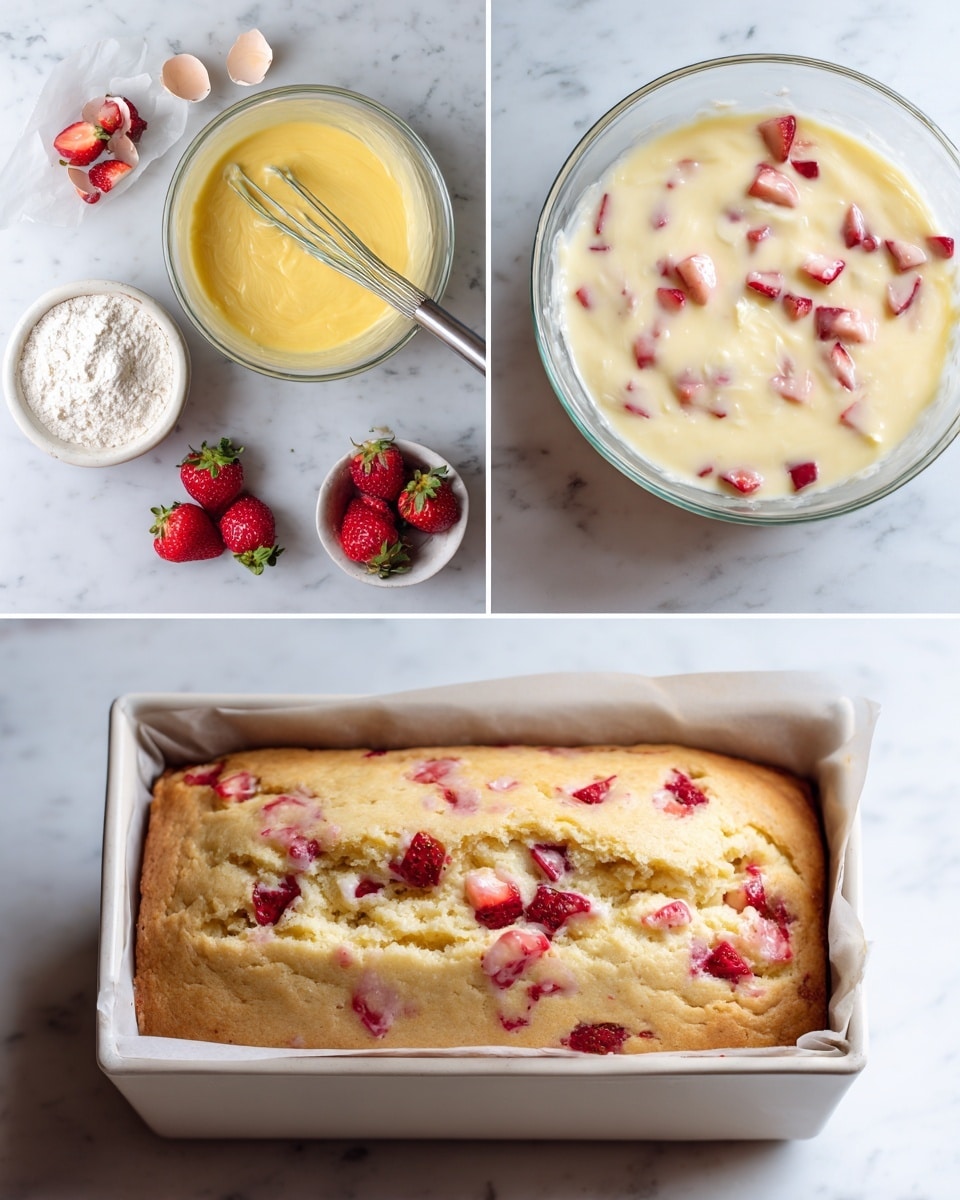 Strawberry Bread with Vanilla Almond Glaze Recipe - Recipe Image
