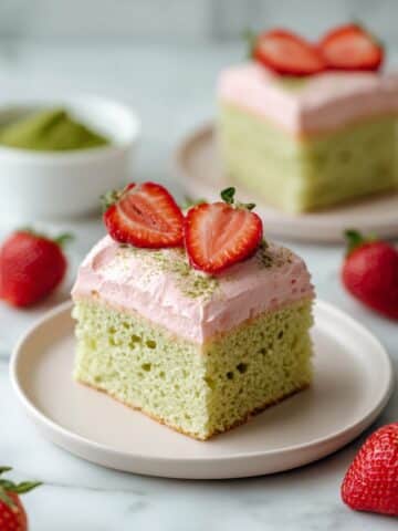 Strawberry Matcha Cake Recipe