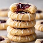 Raspberry Almond Vegan Thumbprint Cookies Recipe