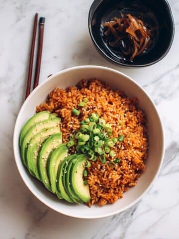 Avocado Salmon Rice Bowl Recipe