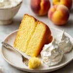 Old-Fashioned Peach Pound Cake with Fresh Peaches Recipe