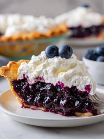 Fresh Blueberry Pie With Homemade Filling (Not Runny) Recipe