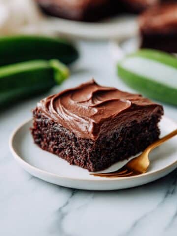 Chocolate Zucchini Cake with Creamy Cocoa Frosting Recipe