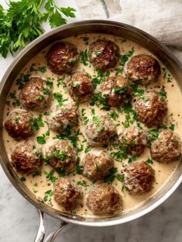 Swedish Meatballs with Creamy Sauce Recipe