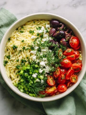 Easy Mediterranean Orzo Salad Recipe