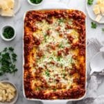 Beef Stuffed Shells with Ricotta, Mozzarella, and Pesto Recipe