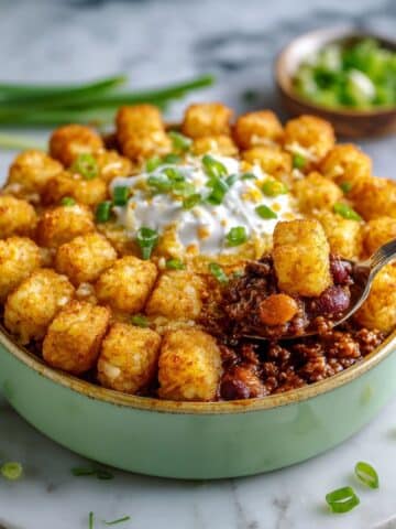 Chili Cheese Dog Tater Tot Casserole Recipe