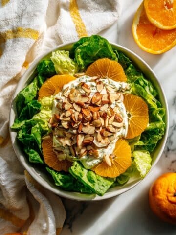 Orange Chicken Salad with Toasted Almonds and Fresh Vegetables Recipe