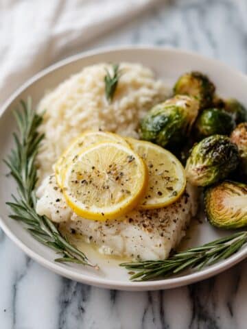 Baked Lemon Rosemary Halibut Recipe