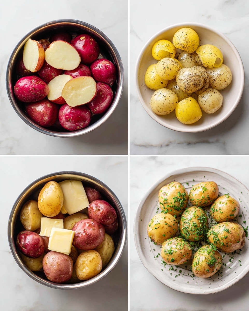 Garlic Butter Instant Pot Red Potatoes Recipe - Recipe Image