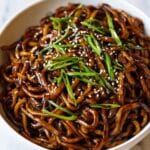 Easy Cooked Udon Noodles with Spicy Soy Sauce Recipe