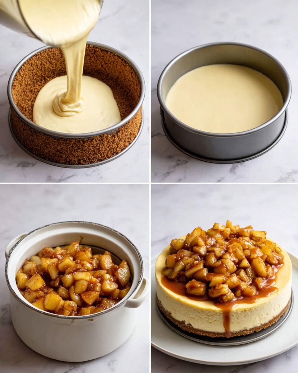 Caramel Apple Cheesecake Recipe - Recipe Image