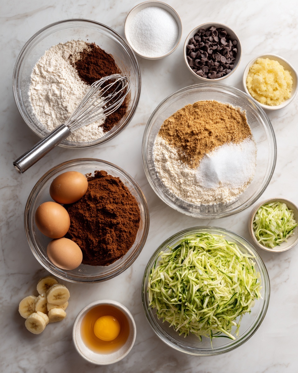 Chocolate Zucchini Banana Bread Recipe - Recipe Image