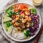 Fresh Spring Roll Salad with Creamy Peanut Ginger Dressing Recipe