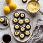 Black Sesame Thumbprint Cookies with Meyer Lemon Curd Recipe