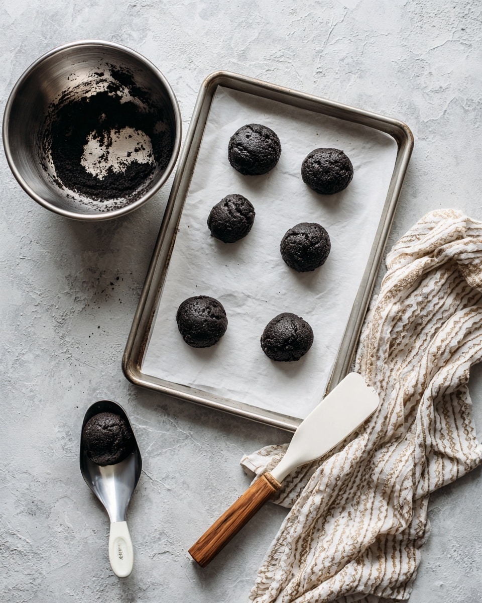 Black Sesame Thumbprint Cookies with Meyer Lemon Curd Recipe - Recipe Image