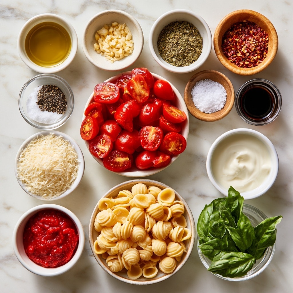 A gray pan with a shiny gold handle holds many cherry tomatoes, mostly halved, in red, yellow, and dark brown colors. The tomatoes fill the pan evenly with their smooth, shiny skin and visible seeds inside. The pan sits on a white marbled surface, with no other items around. The colors of the tomatoes create a bright mix against the light pan and surface photo taken with an iphone --ar 4:5 --v 7