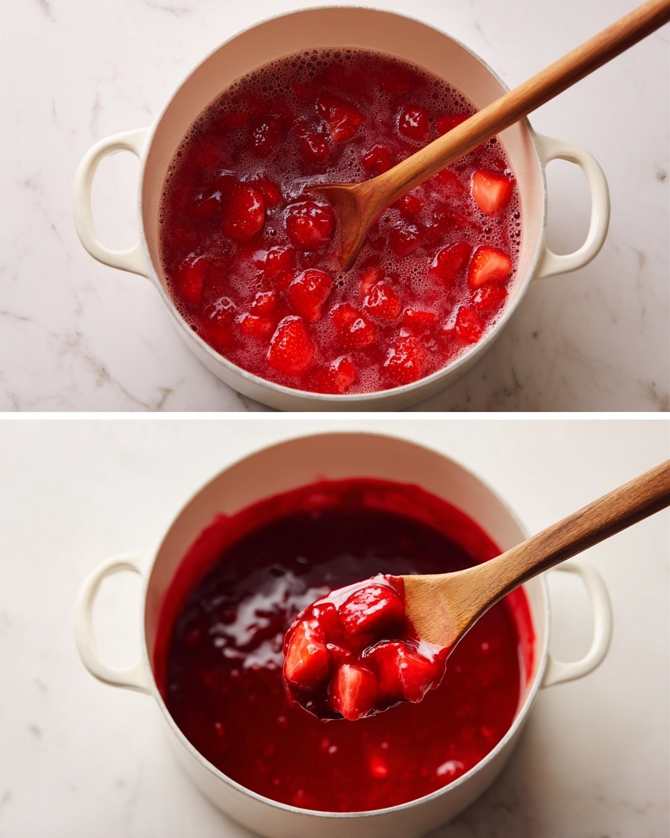 The image shows two side-by-side scenes: on the left, inside a clear food processor bowl, there is a thin layer of light brown, crumbly mixture evenly spread around the blade in the center, with some mixture sticking to the sides; on the right, a white square baking dish lined with parchment paper holds an even, dense layer of the same light brown crumbly mixture pressed flat to fill the dish completely, all placed on a white marbled surface photo taken with an iphone --ar 4:5 --v 7