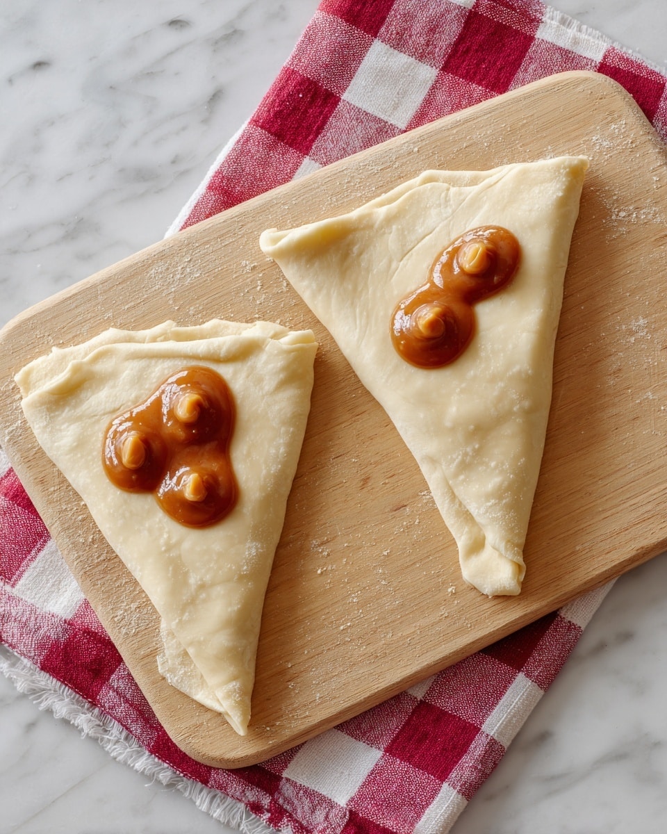The image shows four golden-brown crescent rolls with a shiny, cinnamon sugar coating, arranged on two white plates with three rolls on the top plate and two on the bottom plate. Each crescent roll has a slightly flaky texture and looks soft inside, with some light syrup leaking out from one roll at the bottom. Next to the plates, there are three cinnamon sticks scattered on a wooden surface. A glass bottle filled with white milk sits between the plates, and a red and white checkered cloth is partially visible next to the bottle, all placed on a white marbled texture background. photo taken with an iphone --ar 4:5 --v 7