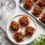 Vegan Meatloaf Rye Bites with Melted Vegan Cheese Recipe