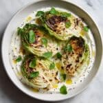 Air Fryer Cabbage Wedges with Yogurt Sauce Recipe